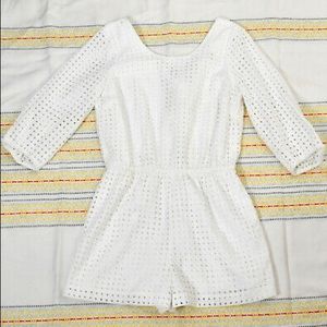 Barely worn Anthropologie Eyelet romper
